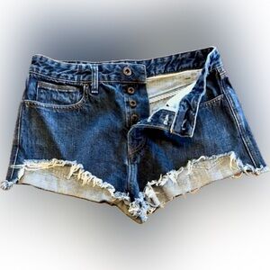 Free People Button Fly Cutoffs, Size W30